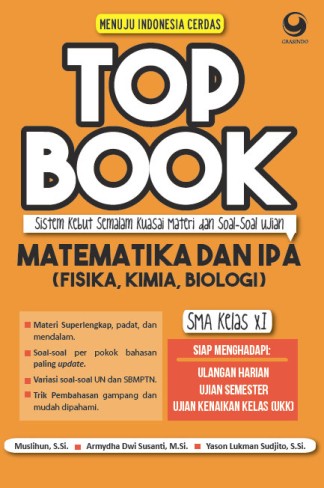 Top Book Matematika & IPA (Fisika, Kimia, Biologi) SMA Kelas XI