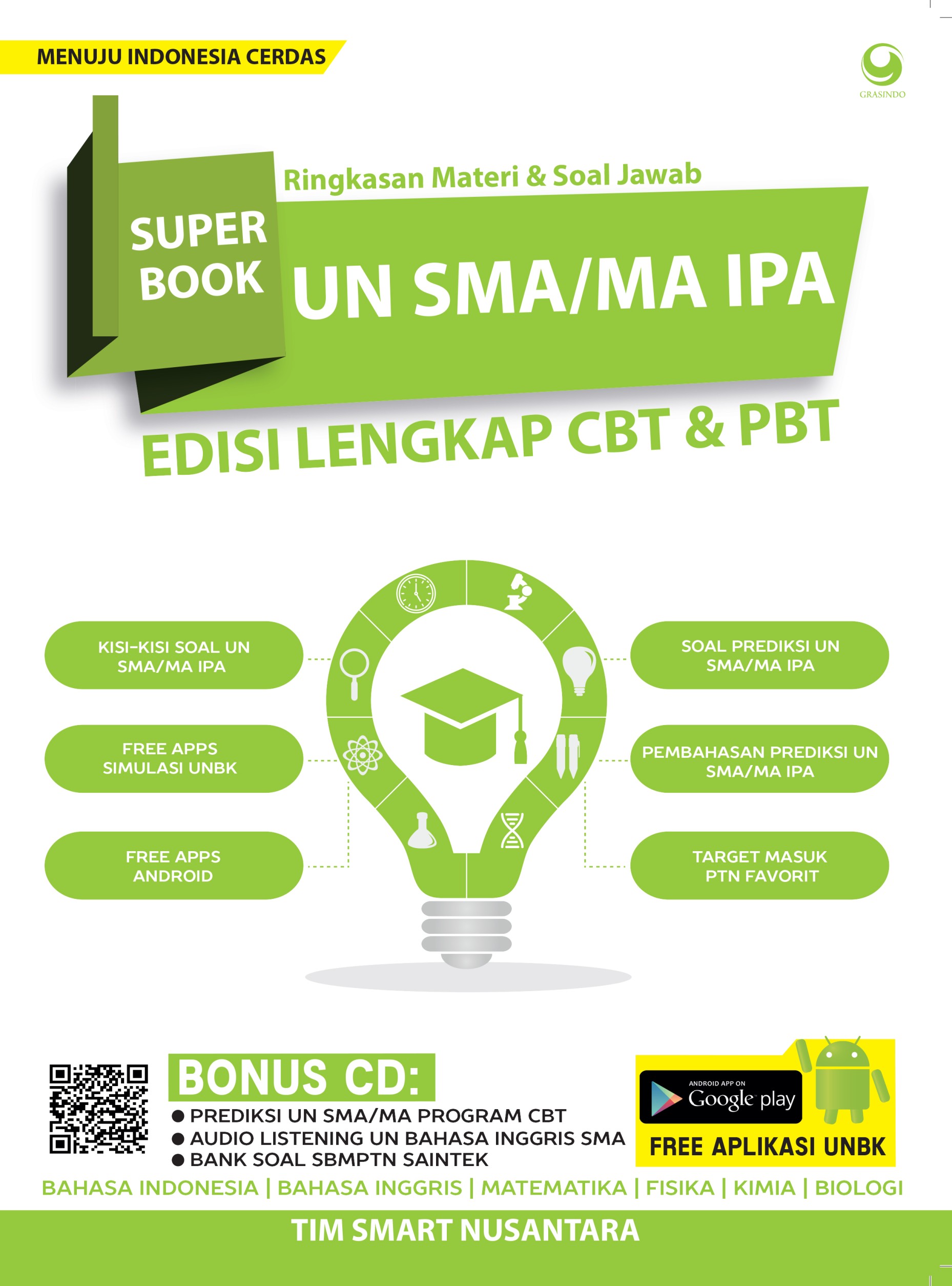 Superbook Ujian Nasional SMA/MA IPA (Ringkasan Materi & Soal Jawab) + CD