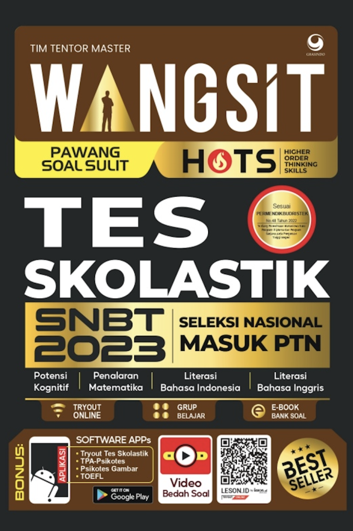 WANGSIT (Pawang Sulit) HOTS Tes Skolastik Seleksi Nasional Masuk PTN (SNBT) 2023