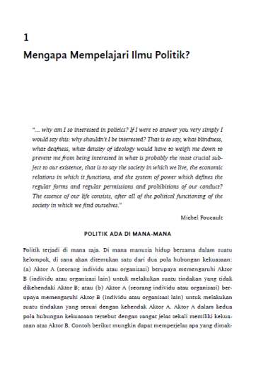 Memahami Ilmu Politik Konsep Konsep Dasar