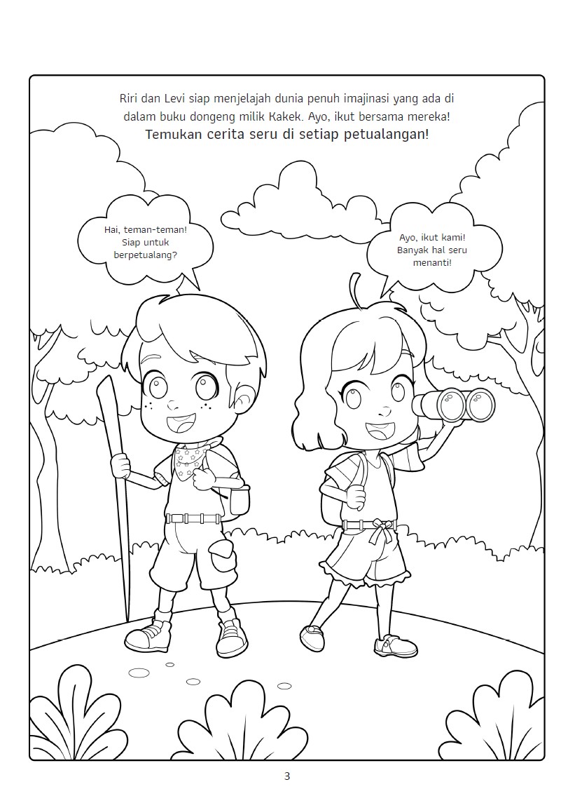 Riri Fun Activity Mewarnai Dongeng Dunia