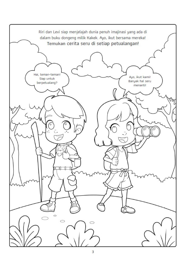 Riri Fun Activity Mewarnai Dongeng Dunia