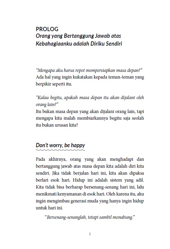 JADI PAHAM TENTANG UANG : Cemasku Hilang, Hidup Lebih Tenang