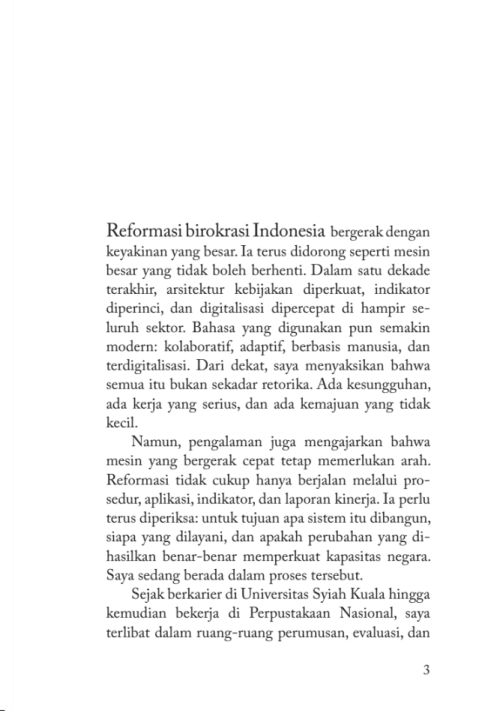 MENJAGA ARAH REFORMASI: Refleksi Kepemimpinan dari Dalam Birokrasi